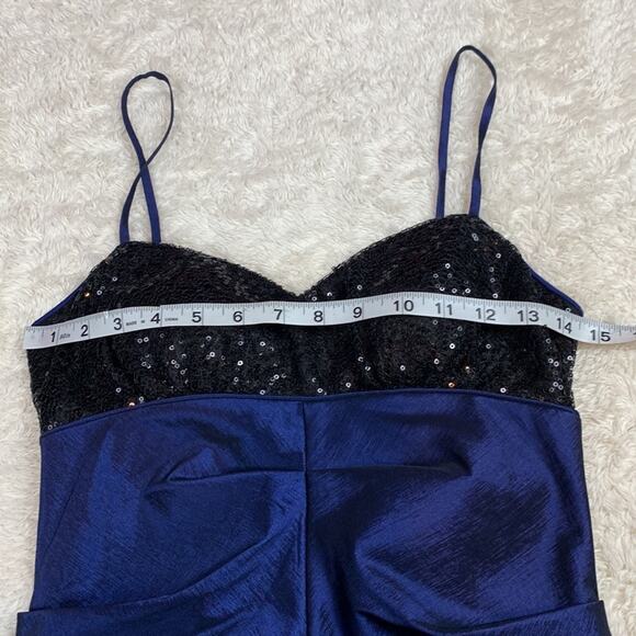 Hailey Logan Adrianna Papell sequin bodice rouched party dress, size 7 or 8 - Picture 5 of 9